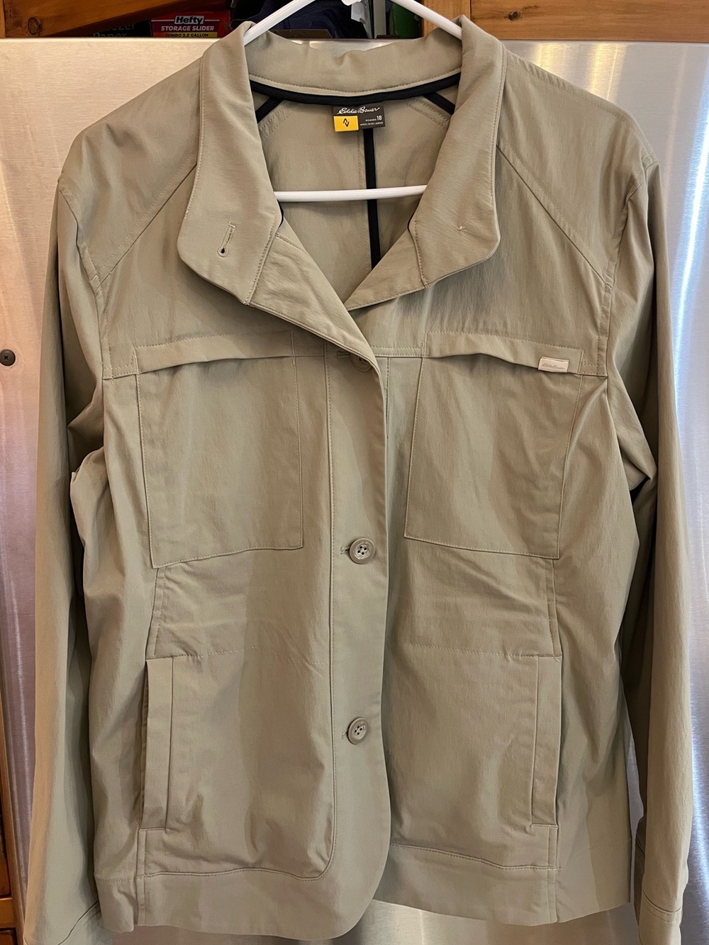 Eddie Bauer Women's Taupe 18 Utility Travel Jacket NWOT